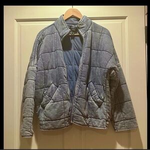 Forever 21 Slate Blue Zip-Up Jacket